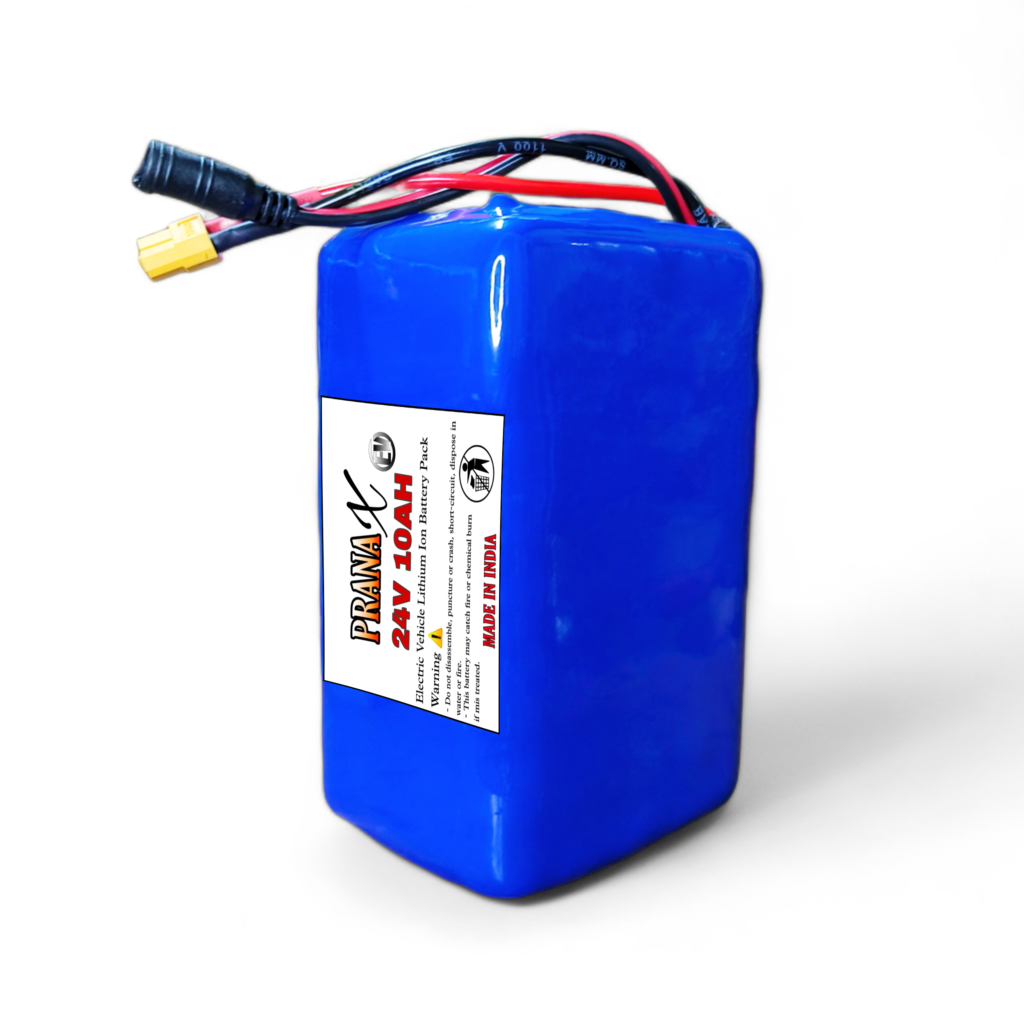 24V 11AH 30KM+ Mileage Lithium Ion Battery Pack For Electric Cycle & Others EV