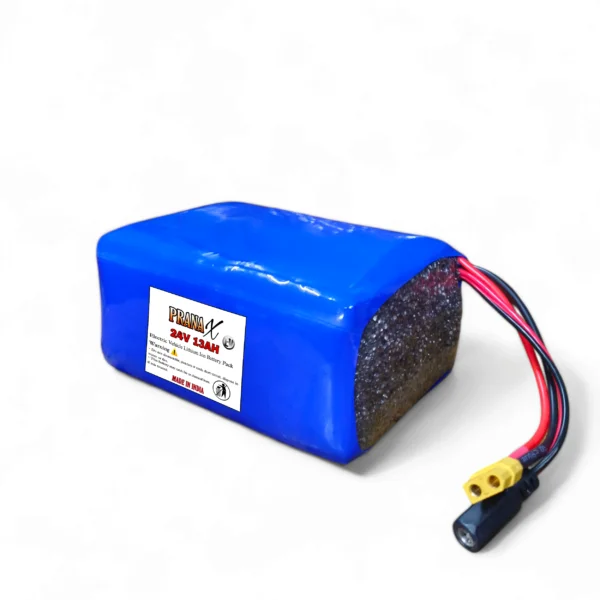 24V 13AH 37KM+ Mileage Rechargeable Lithium Ion Battery Pack For Electric Cycle & Others EV - Image 2