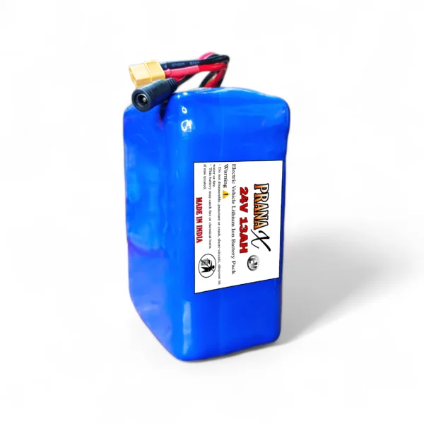 24V 13AH 37KM+ Mileage Rechargeable Lithium Ion Battery Pack For Electric Cycle & Others EV - Image 4