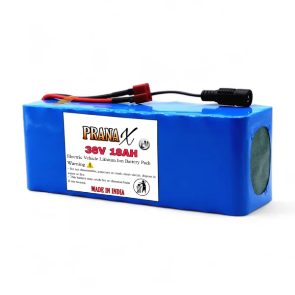 36V 18AH 50KM+ Mileage Lithium Ion Battery Pack For Electric Cycle & Others EV - Image 2