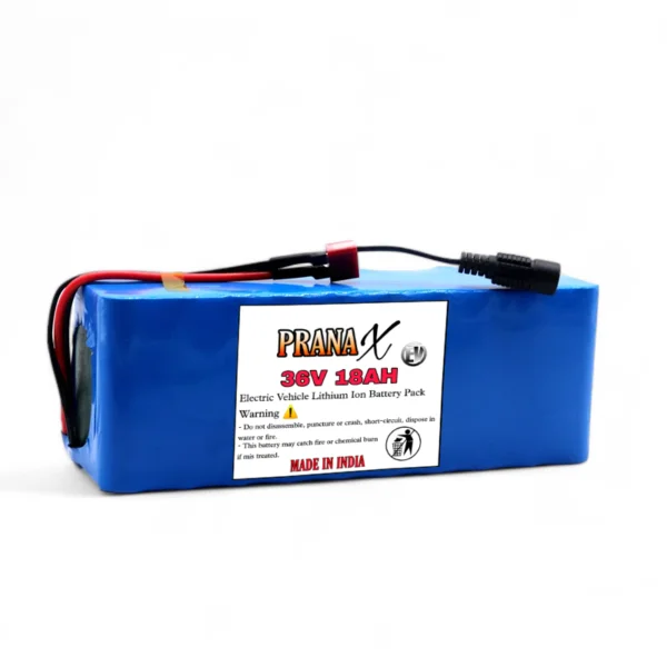36V 18AH 50KM+ Mileage Lithium Ion Battery Pack For Electric Cycle & Others EV - Image 3