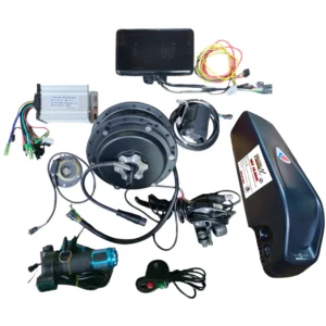 66KM+ Range 36V 350W Smart Hub Motor Kit 36V 16AH Lithium Ion Hailong  Case Battery For Electric Bicycle Conversion