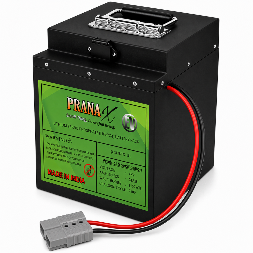 115KM+ Mileage 48V 24AH Lithium Ferro Phosphate lifepo4 Battery Pack For EV