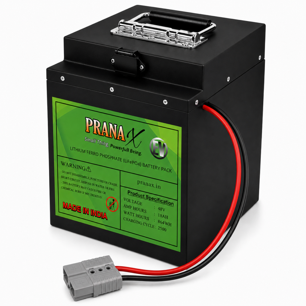 85KM+ Mileage 48V 18AH Lithium Ferro Phosphate lifepo4 Battery Pack For EV