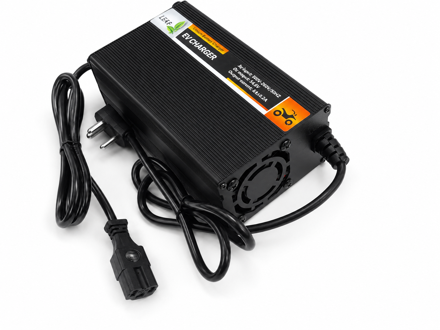 48V 6A (54.6V) Smart Convertible Lithium Ion/Phosphate Battery Charger With Auto Cut & Indicators - Image 3