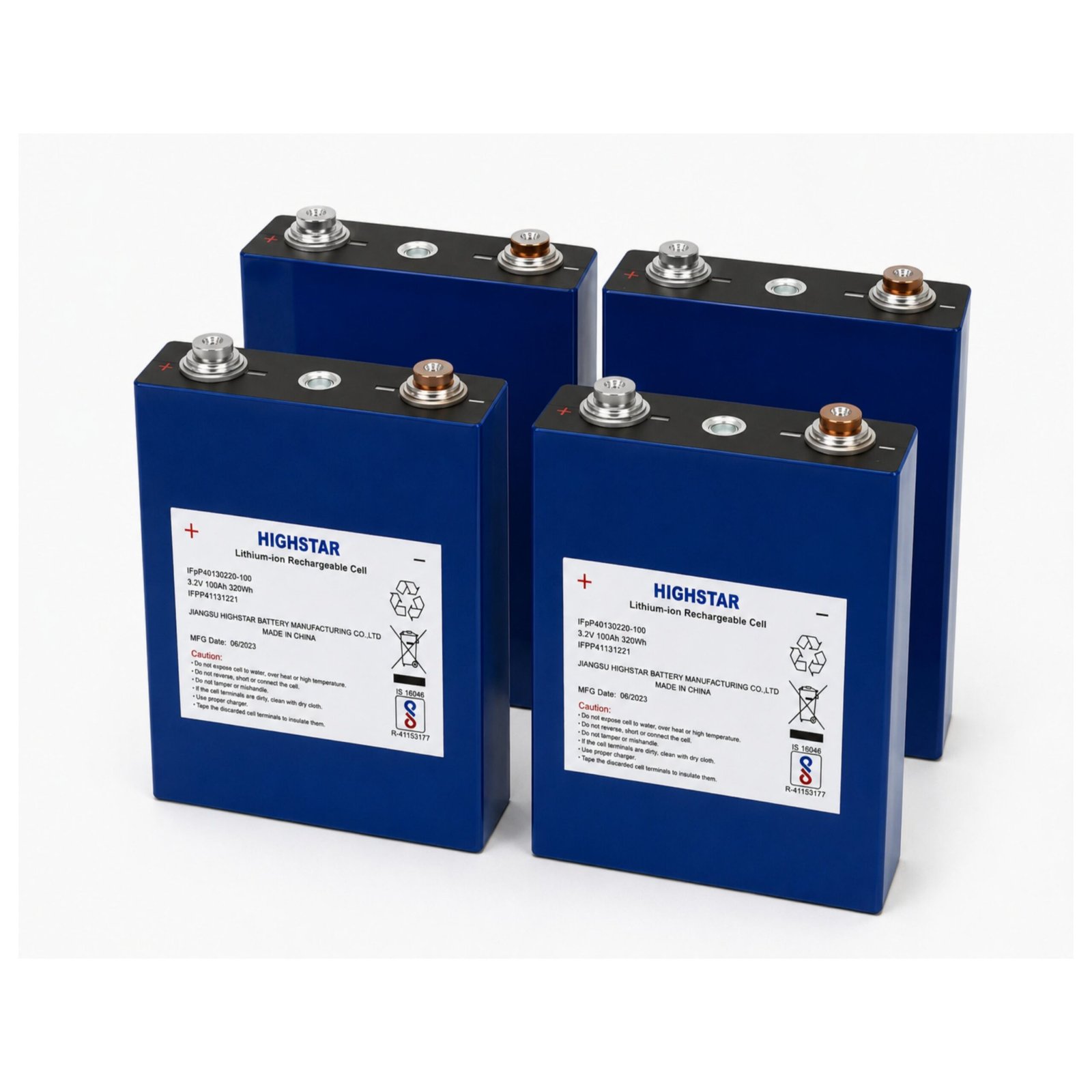 Highstar 3.2V 100Ah LiFePO₄ Prismatic Battery Cell - Image 3